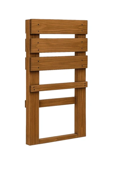 DEKORELA Ahşap Taşınabilir İç İçe Geçmeli Kamp Sandalyesi - Resim 2