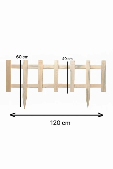 DEKORELA Ahşap Bahçe Çiti - Resim 3