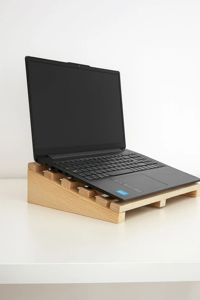 DEKORELA Ahşap Laptop Standı ürün görseli 1