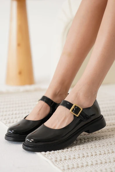 New Anairb Siyah Rugan Kadın Günlük Ayakkabı ürün görseli 1