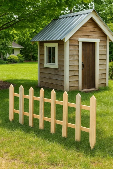 DEKORELA Ahşap Bahçe Çiti - Resim 4