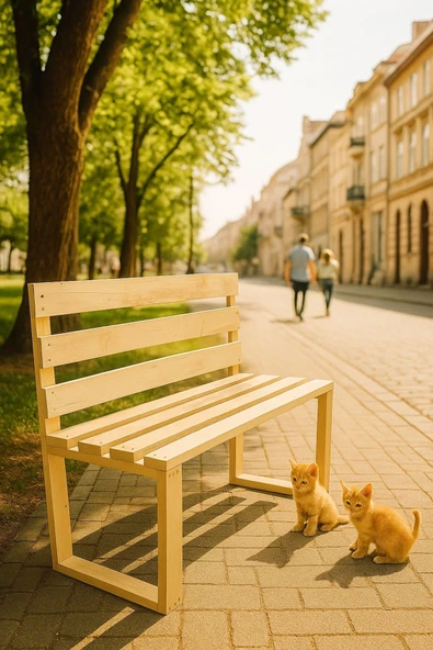 DEKORELA Ahşap Bank ürün görseli 1