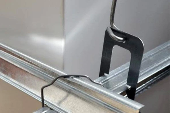 30x30 CLİP-İN METAL ASMA TAVAN TAM TAKIM ALÜMİNYUM SİSTEMİ 2 M2 - Resim 2