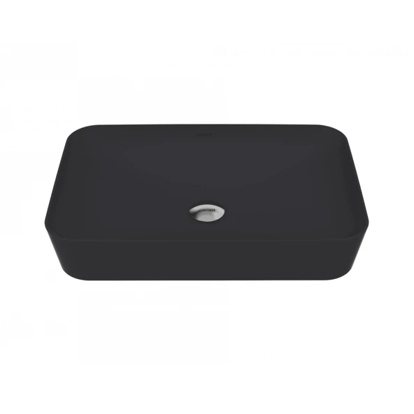 Ultra Dikdörtgen Çanak Lavabo 60 cm Mat Antrasit ürün görseli 1