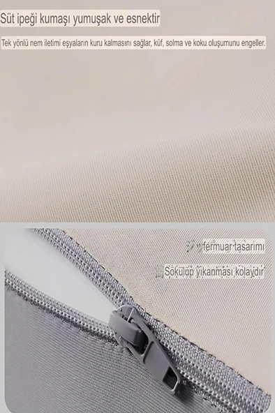 VISCORA ViscoForm Curve Ortopedik Bel & Bacak Destek Yastığı – Visco,-Yıkanabilir Kılıf – 23x50x40 - Resim 4