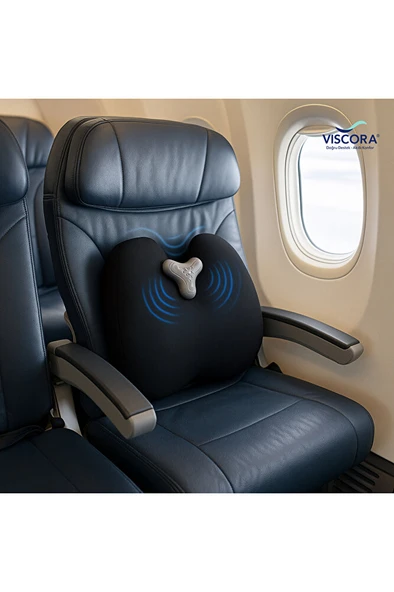 VISCORA Titreşimli Masajlı Ortopedik Bel ve Sırt Destek Minderi Klipsli, Ofis, Araç ve Ev İçin - Resim 6