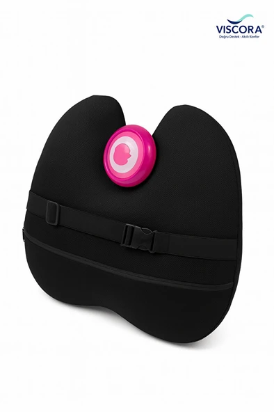 VISCORA Titreşimli Masajlı Ortopedik Bel ve Sırt Destek Minderi Klipsli, Ofis, Araç ve Ev İçin - Resim 2