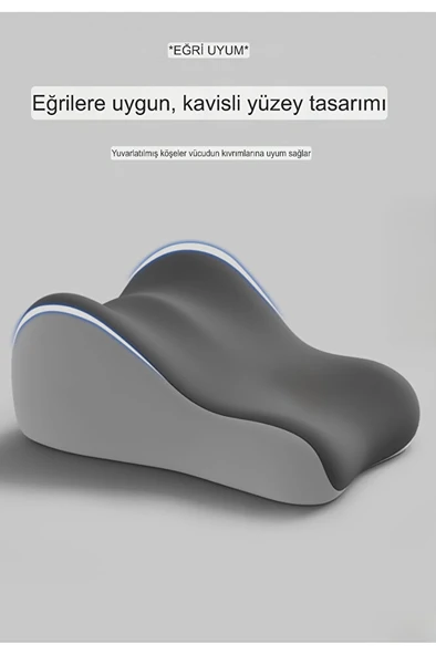 VISCORA Üçgen Pozisyon Yastığı | İlişki ve Dinlenme Pozisyon Desteği 3D Ergonomik Visco 23x50x40 - Resim 5