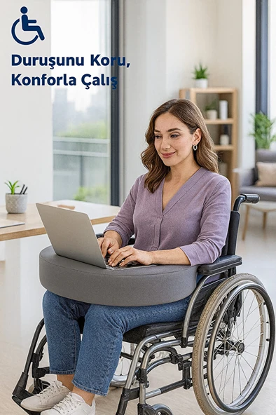 VISCORA Tekerlekli Sandalye Minderi – Çok Amaçlı Çalışma, Okuma ve Günlük Aktivite Minderi ürün görseli 1
