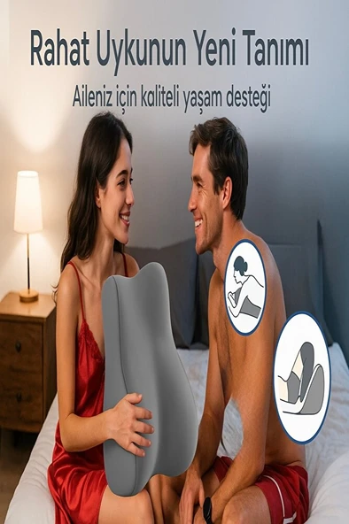 VISCORA Gebelik Destek Yastığı -Yakınlık İçin Ergonomik -Çiftler İçin Doğurganlık Destek Yastığı - Resim 3