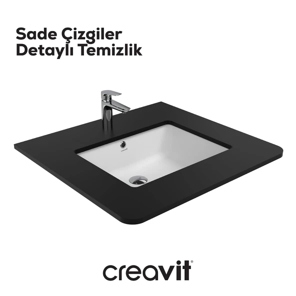 Tezgah Altı Lavabo 38*51 cm Beyaz - Resim 3