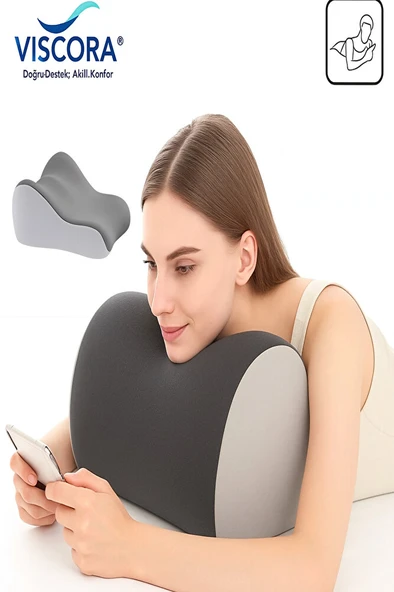 VISCORA Çok Amaçlı Ortopedik Bel Minderi – Visco,-Yıkanabilir Kılıf – 23x50x40 ürün görseli 1