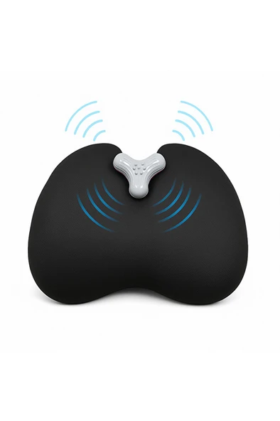 VISCORA Titreşimli Masajlı Ortopedik Bel ve Sırt Destek Minderi Klipsli, Ofis, Araç ve Ev İçin ürün görseli 1