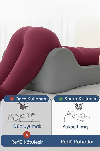 VISCORA Çiftler İçin Yakınlık Yastığı 3D Ergonomik Kama Tasarım Kalça, Bel, Boyun ve Bacak Destekli - Resim 3