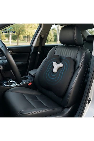 VISCORA Titreşimli Masajlı Ortopedik Bel ve Sırt Destek Minderi Klipsli, Ofis, Araç ve Ev İçin - Resim 8