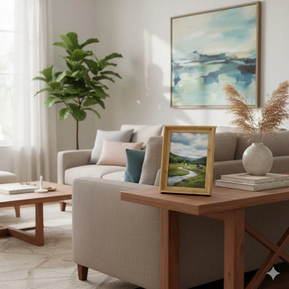 Efemark Premium Serisi 13 * 18 CM Ahşap Resim Çerçevesi - Resim 2