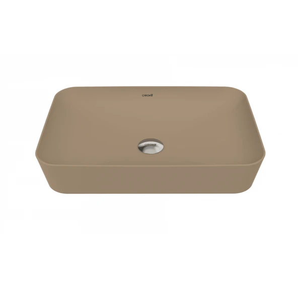 Ultra Dikdörtgen Çanak Lavabo 60 cm Mat Cappucino ürün görseli 1