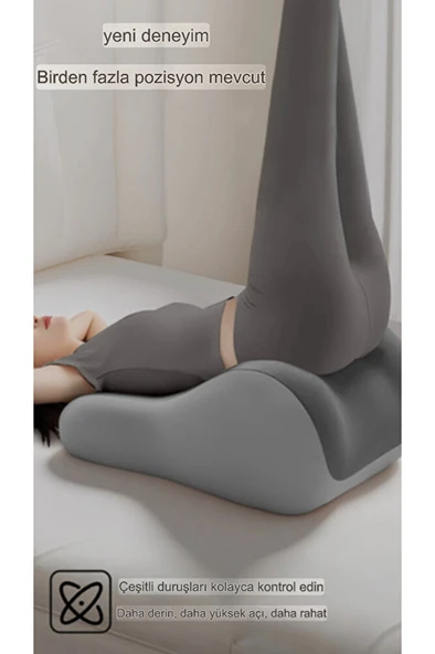 VISCORA Üçgen Pozisyon Yastığı | İlişki ve Dinlenme Pozisyon Desteği 3D Ergonomik Visco 23x50x40 - Resim 2