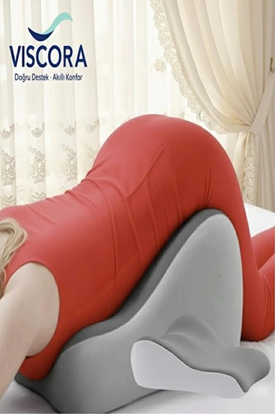 VISCORA Omuz ve Sırt Destekli Minder–Space Memory Foam Yıkanabilir Kılıf-Kapalı Ambalaj Ofis/Ev/Kamp ürün görseli 1