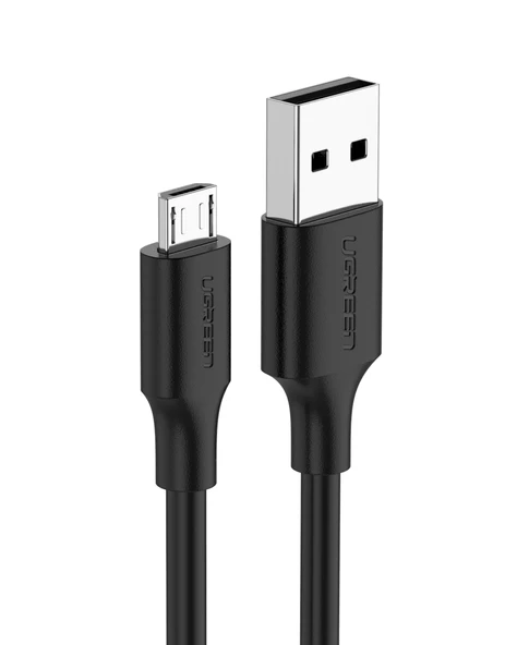 UGREEN USB-A - Micro USB Kablo, Nikel Kaplama, Siyah, 1.5 Metre, 60137 ürün görseli 1