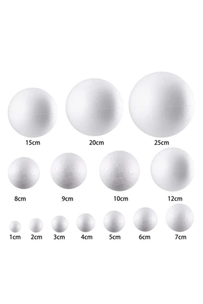 Vagon 6903 Strafor Köpük Top 6 Cm - 10'lu Paket - Resim 3