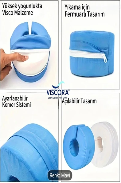 VISCORA Ortopedik El ve Ayak Destek Yastığı– Yatalak Hasta ve Cerrahi Kullanım 2’li Set - Resim 4