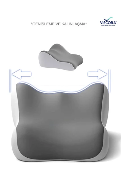 VISCORA Bacak Arası Yastık – Ortopedik Yan Yatış, Kalça ve Diz Destek Minderi 23x50x40 - Resim 5