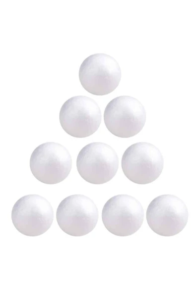 Vagon 6903 Strafor Köpük Top 6 Cm - 10'lu Paket ürün görseli 1