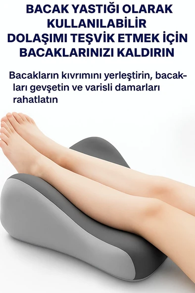 VISCORA Ortopedik Destek Yastığı – Visco Bacak Yükseltici Minder, Ödem ve Dolaşım İçin ürün görseli 1