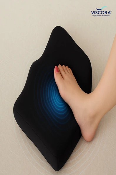 VISCORA Masajlı Titreşimli Ortopedik Destek Minderi – Bel, Sırt, Ayak ve Araç İçi Kullanım - Resim 2