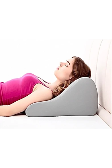 VISCORA Ortopedik Eğimli Destek Yastık – Baş Destek Yatak Destek 23x50x40 - Resim 3