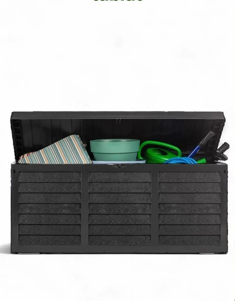 Bahçe Depolama Sandığı 320 Lt / 51 x 117 x 54 cm - Antrasit - Resim 6