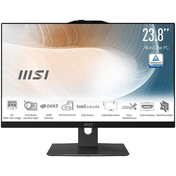 <![CDATA[MSI 23.8" MODERN AM242P 1M-1815XTR CORE 5 120U-16GB DDR5 RAM-1TB NVME-FDOS]]> ürün görseli 1