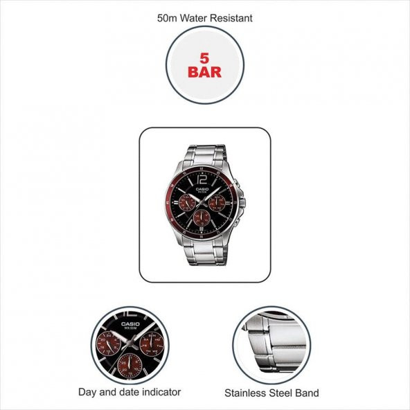 Casio MTP-1374D-5AVDF Kol Saati - 4