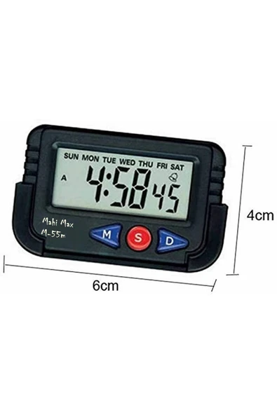 Modellino Öğrenci Saati - Kronometreli Ders Çalışma Saati - Mahi Max Dijital Masa Saati Ve Araba Saati - Resim 3