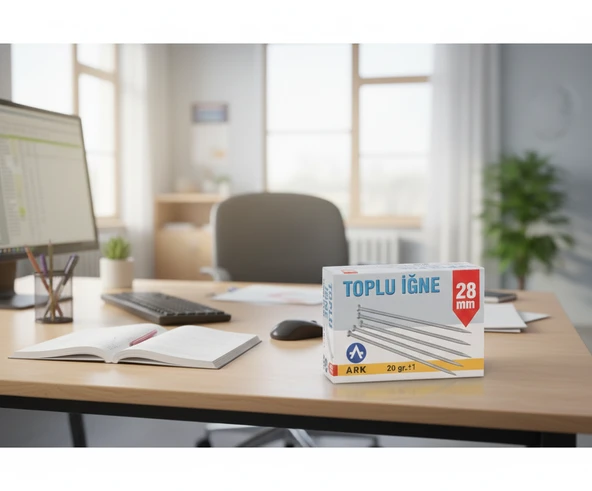 28 mm Toplu İğne  20 gr Ekonomik Paket  4 Adet - Resim 3