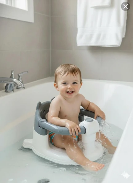 TommyBaby Lüx Banyo Oturağı Mama Oturağı Bebek Banyo Oturağı - Resim 3