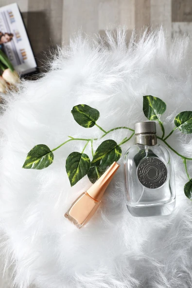 Zuesse Dizayn Sude Puf Yumuşak Oturumlu Gümüş Ayak Ayaklı Koltuk Sandalye Dekoratif Bench - Beyaz - Resim 5