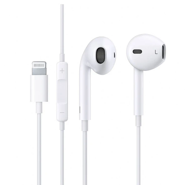 ScHitec E11 Tak Çalıştır Lightning Kulak İçi Mikrofonlu Kablolu Kulaklık Beyaz ürün görseli 1