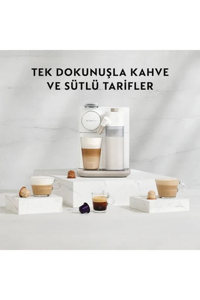 Nespreso F541 Gran Latissima Süt Çözümlü Espresso Kahve Makinesi,Beyaz - Resim 5