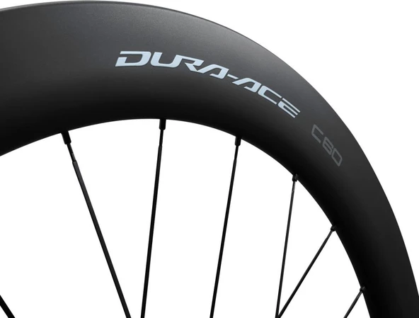 Shimano Dura-Ace C60 Karbon Jant Seti Tubeless WH-R9270-C60-TL Centerlock EWHR9270C60LFEREDB - Resim 12
