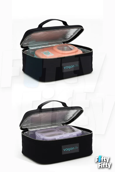 Isı Yalıtımlı Termal Yemek Beslenme Çantası Mama Taşıma Termos Çanta Sıcak ve Soğuk -FFVGNB1061 - Resim 5