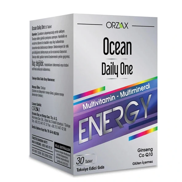 Ocean Yılbaşı Seti - Daily One Energy 30 Tablet + D3K2 Damla 20 ml - Resim 2