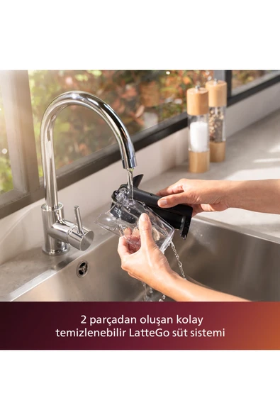 Philips 5500 Serisi LatteGo Tam Otomatik Espresso Makinesi, 20 Sıcak ve Soğuk İçecek, EP5547/90 - Resim 5