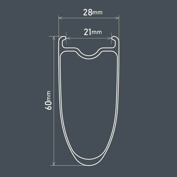 Shimano Dura-Ace C60 Karbon Jant Seti Tubeless WH-R9270-C60-TL Centerlock EWHR9270C60LFEREDB - Resim 8