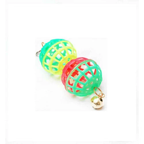 Birdlife Zilli İkili Top Kuş Oyuncağı ürün görseli 1