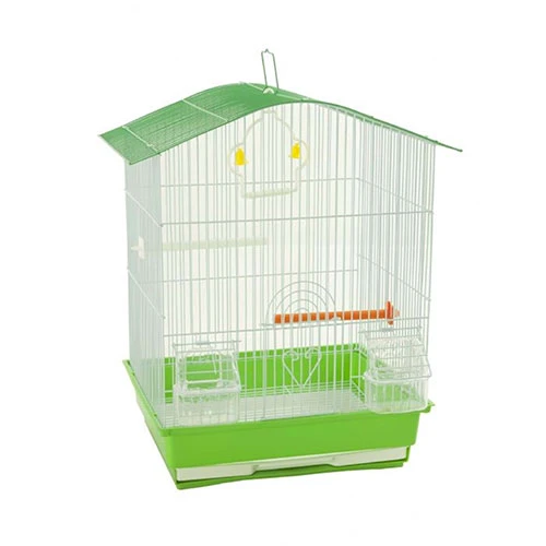 Birdlife Çift Kapılı Kuş Kafesi Yeşil 34,5x28x46 Cm ürün görseli 1