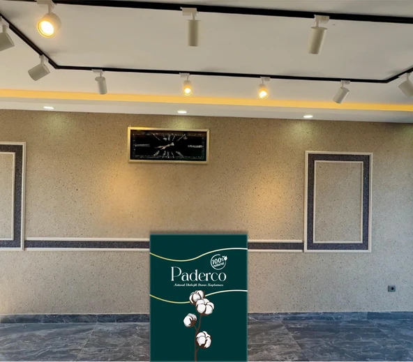 Paderco Doğal Pamuk Sıva P20 – Organik, Yalıtımlı, Kimyasalsız, Uzun Ömürlü Kaplama - Resim 5