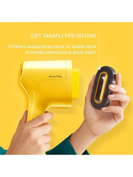 Tefal DT2026 Pure Pop Sarı Buharlı Düzleştirici Ütü - Resim 7