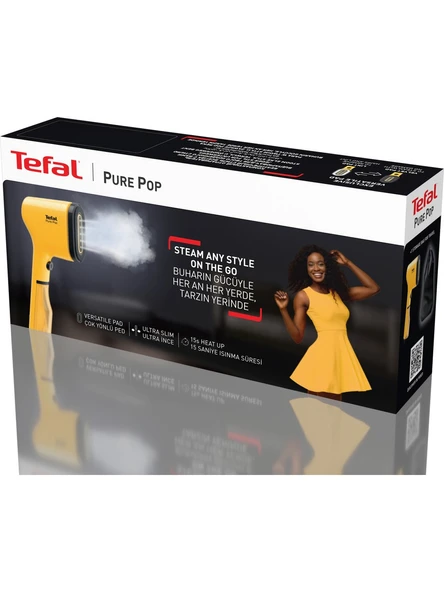 Tefal DT2026 Pure Pop Sarı Buharlı Düzleştirici Ütü - Resim 5